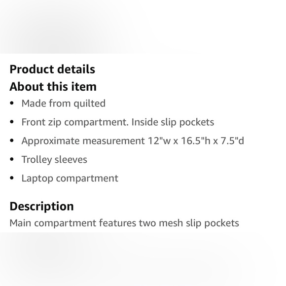 Vera Bradley Backpack Raspberry Medallion - Picture 3 of 4